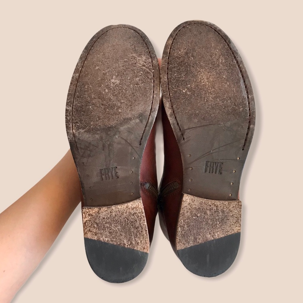 Frye Melissa Button 2 Short Leather Ankle Booties - Picture 14 of 16